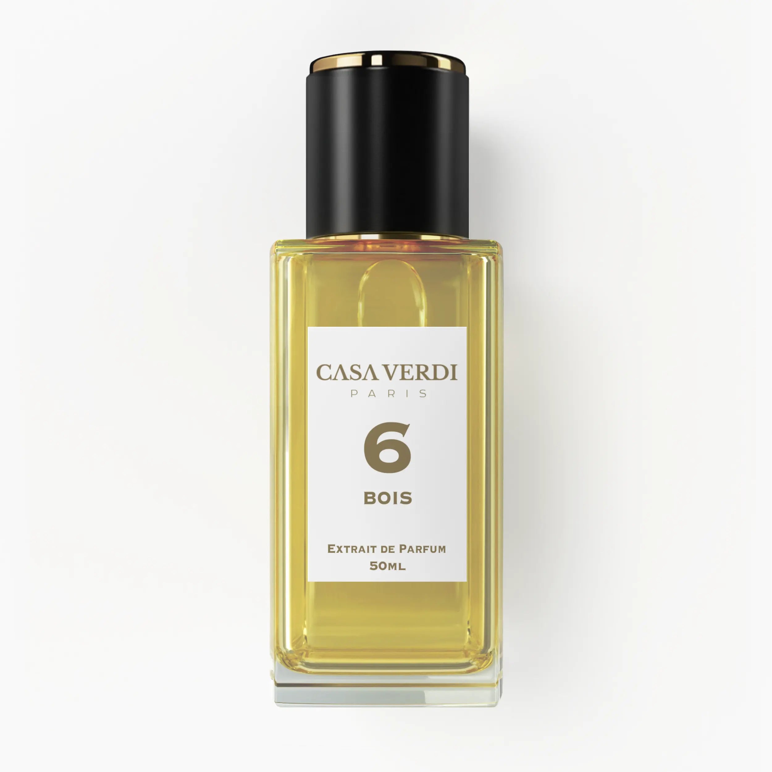 Flacon de parfum Bois Casa Verdi sur fond blanc